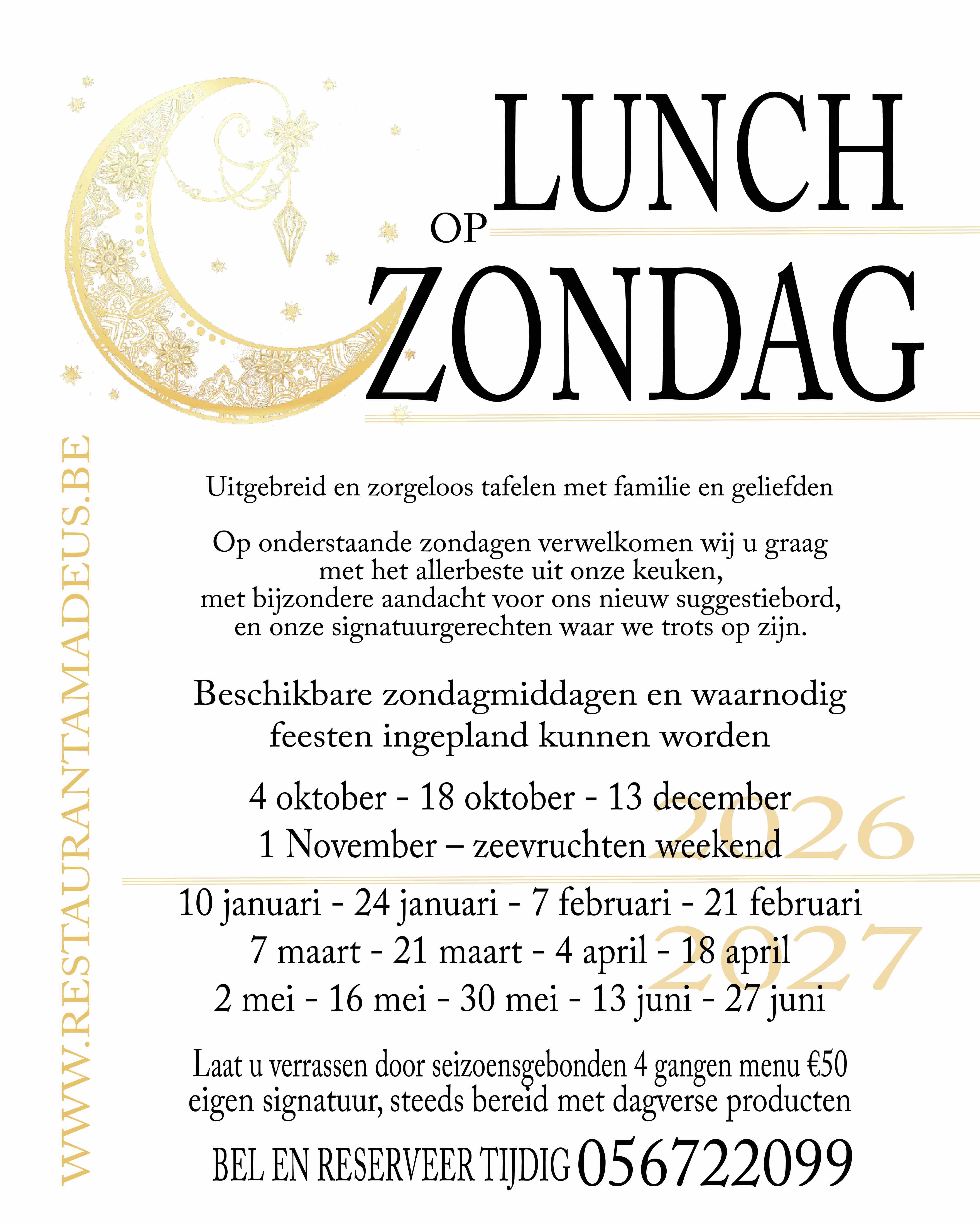 Zondag bij Restaurant Amadeus